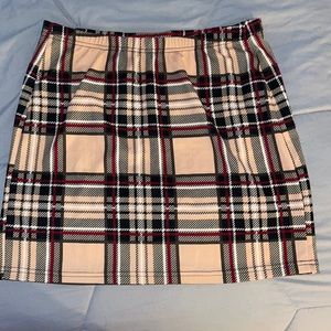 Plaid Pencil Skirt